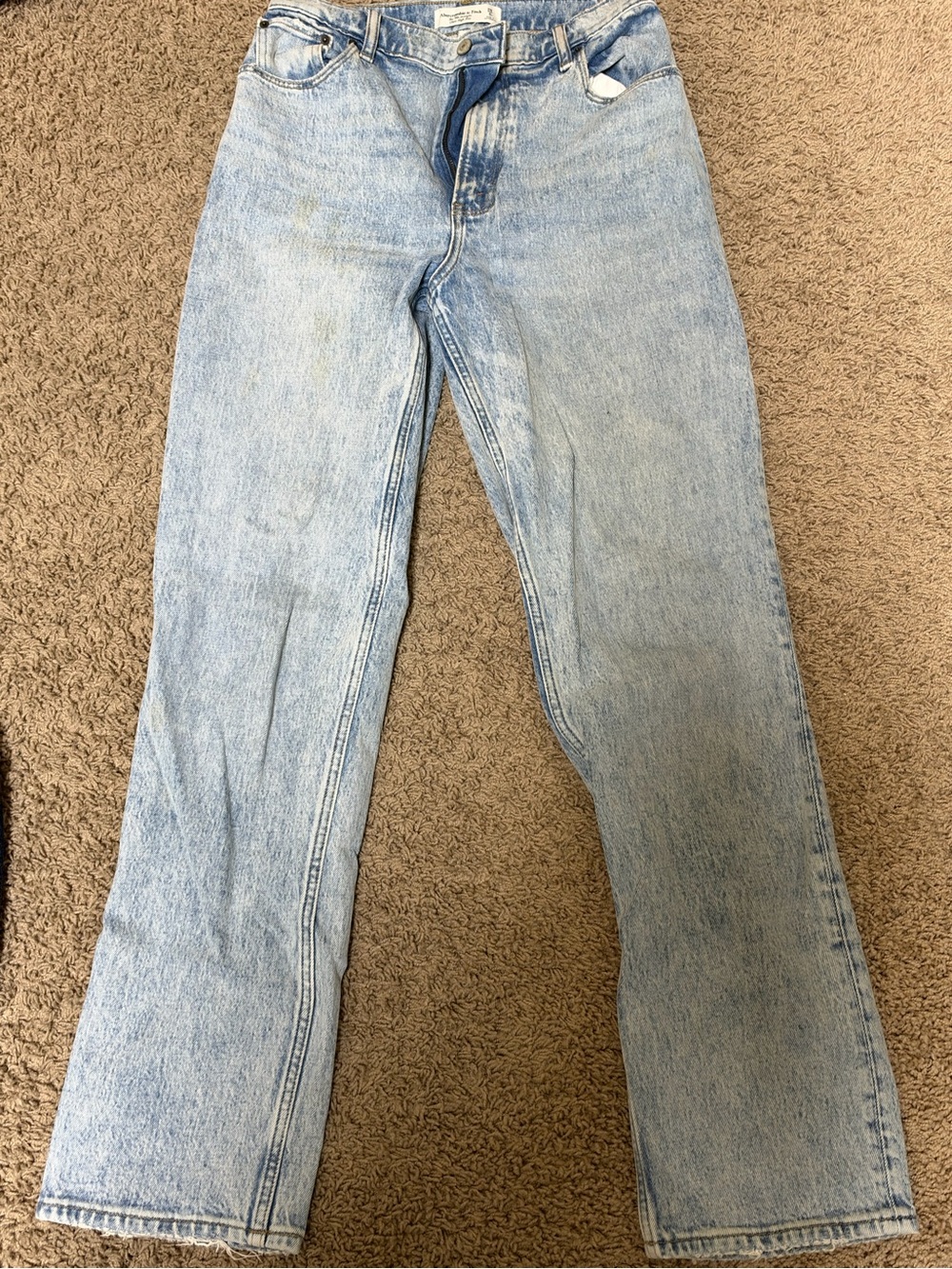 Abercrombie & Fitch Light Blue Women's Straight Jeans